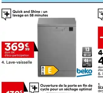 BUT 4. Lave-vaisselle offre