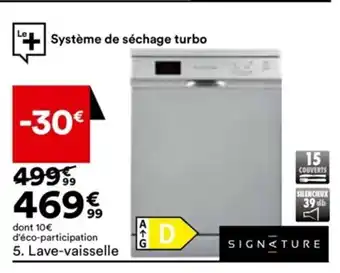 BUT 5. Lave-vaisselle offre