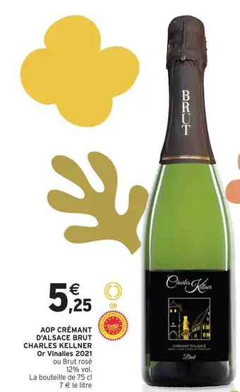 Intermarché Charles kellner aop crémant d'alsace brut offre
