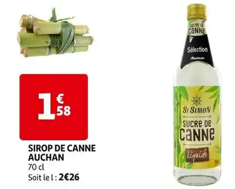 Auchan sirop de canne