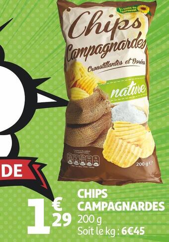 Auchan Chips campagnardes offre