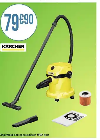 Karcher aspirateur eau et poussières wd2 plus