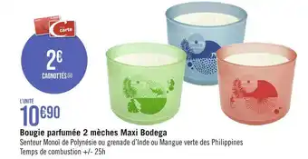 Bougie parfumée 2 mÚches maxi bodega