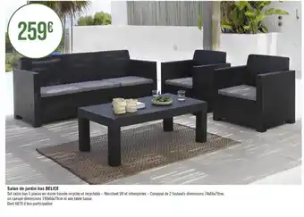 Salon de jardin bas belice
