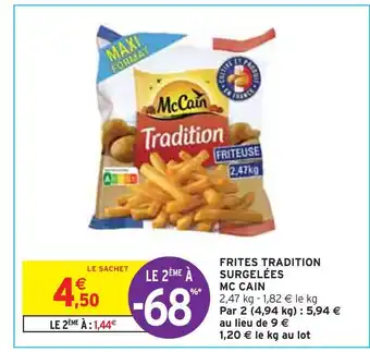 Intermarché Mc cain frites tradition surgelées offre