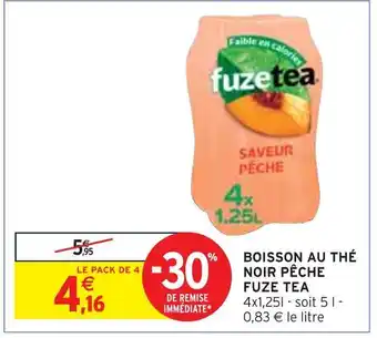 Fuze tea boisson au thé noir pêche