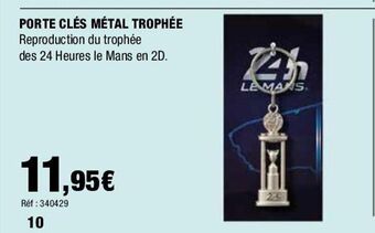 Autobacs Porte clés metal trophée offre
