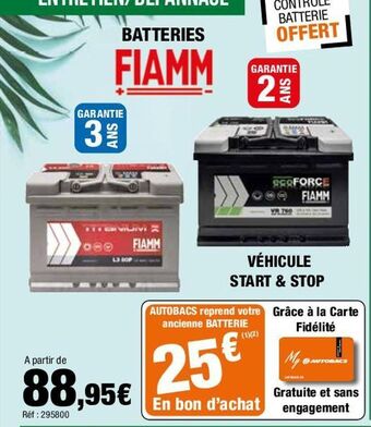 Autobacs Vehicule start & stop offre