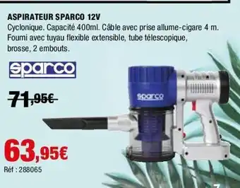 Aspirateur sparco 12v