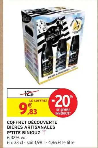 Intermarché P'tite biniouz coffret découverte bières artisanales offre