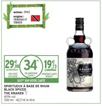The kraken spiritueux à base de rhum black spiced