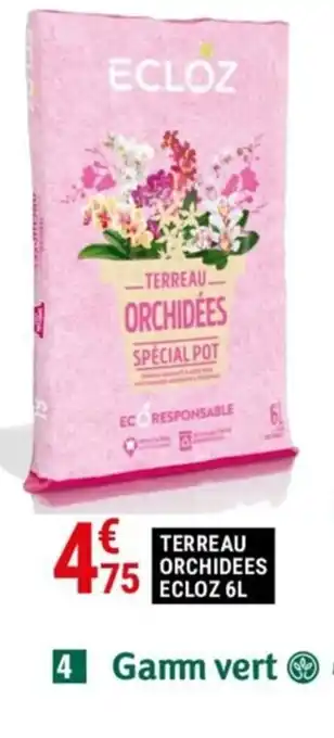 Gamm vert TERREAU ORCHIDEES ECLOZ 6L offre