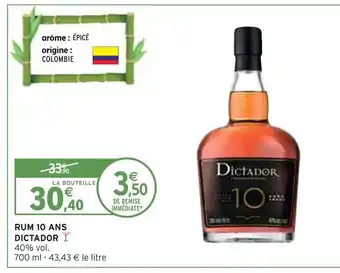 Dictador rum 10 ans