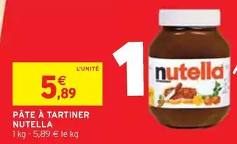 Intermarché Nutella pâte à tartiner offre