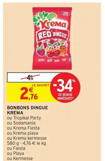 Intermarché Krema bonbons dingue offre