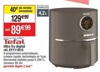 Cora x Carrefour Friteuse air frayer tefal offre