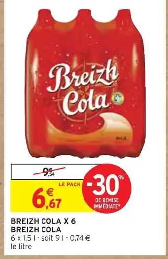 Intermarché Breizh cola breizh cola x 6 offre