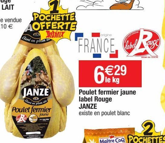 Cora Poulet fermier offre