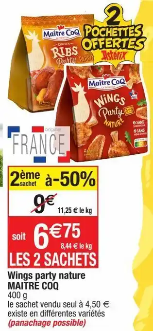 Ailes de poulet maître coq