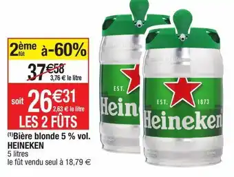 Cora x Carrefour Bière blonde heineken offre