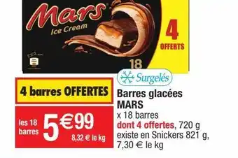 Cora x Carrefour Glace mars offre