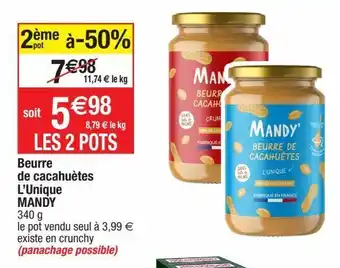 Le beurre de cacahuète