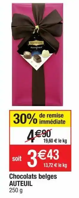 Cora x Carrefour Chocolats offre
