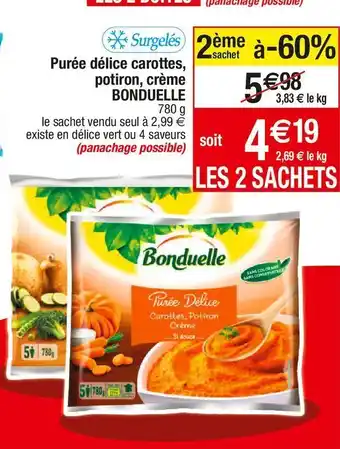 Cora x Carrefour Purée bonduelle offre