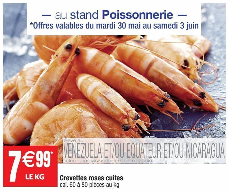 Cora Crevettes cuites offre