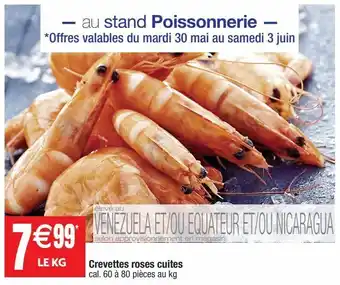 Cora x Carrefour Crevettes cuites offre