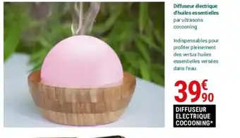 Gamm vert Diffuseur électrique d'huiles essentielles par ultrasons cocooning. offre