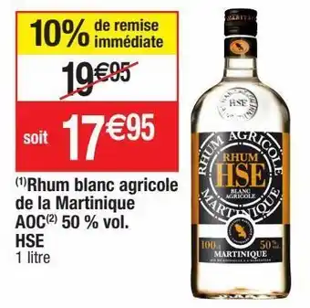Cora x Carrefour Rhum blanc offre