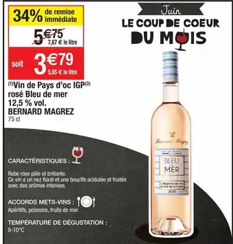 Cora x Carrefour Vin rosé offre
