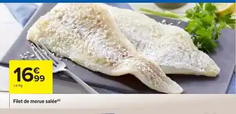 Carrefour Market Filet de morue salée(a) offre
