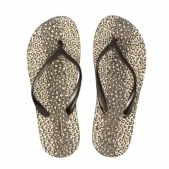 Tongs femme leopard