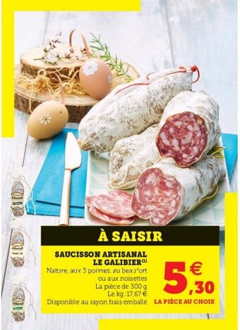 Saucisson Artisanal Le Galibier