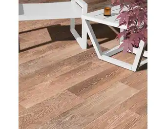 Brico Dépôt Blooma carrelage de sol extérieur arnel marron - l. 17 x l. 62 cm offre