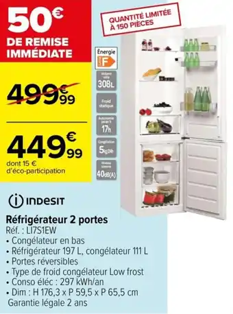 Réfrigérateur 2 portes