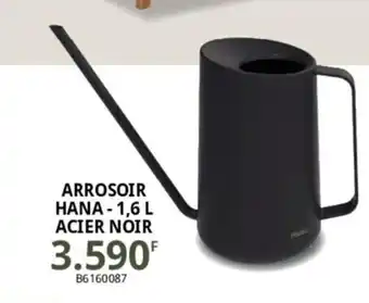 ARROSOIR HANA - 1,6 L ACIER NOIR