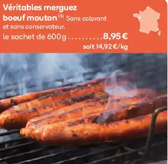 Ecomiam Véritables merguez boeuf mouton (4) Sans colorant et sans conservateur. offre