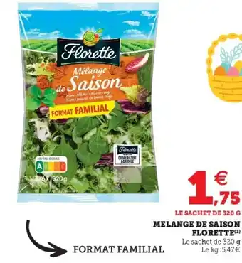 Super U Melange De Saison Florette offre