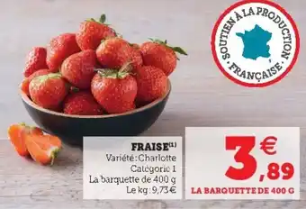 Super U Fraise offre