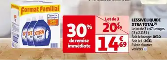 Auchan Lessive liquide xtra total offre