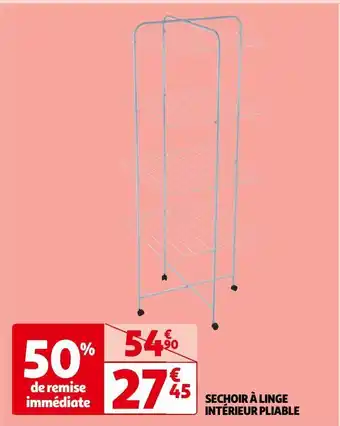 Auchan Sechoir à linge intérieur pliable offre