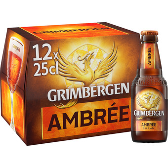 Auchan Bière ambrée grimbergen offre