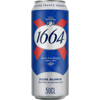 Auchan Bière blonde 1664 offre