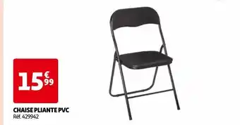 Auchan Chaise pliante pvc offre