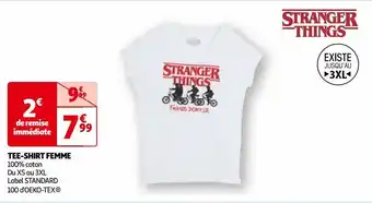 Auchan Tee-shirt femme offre
