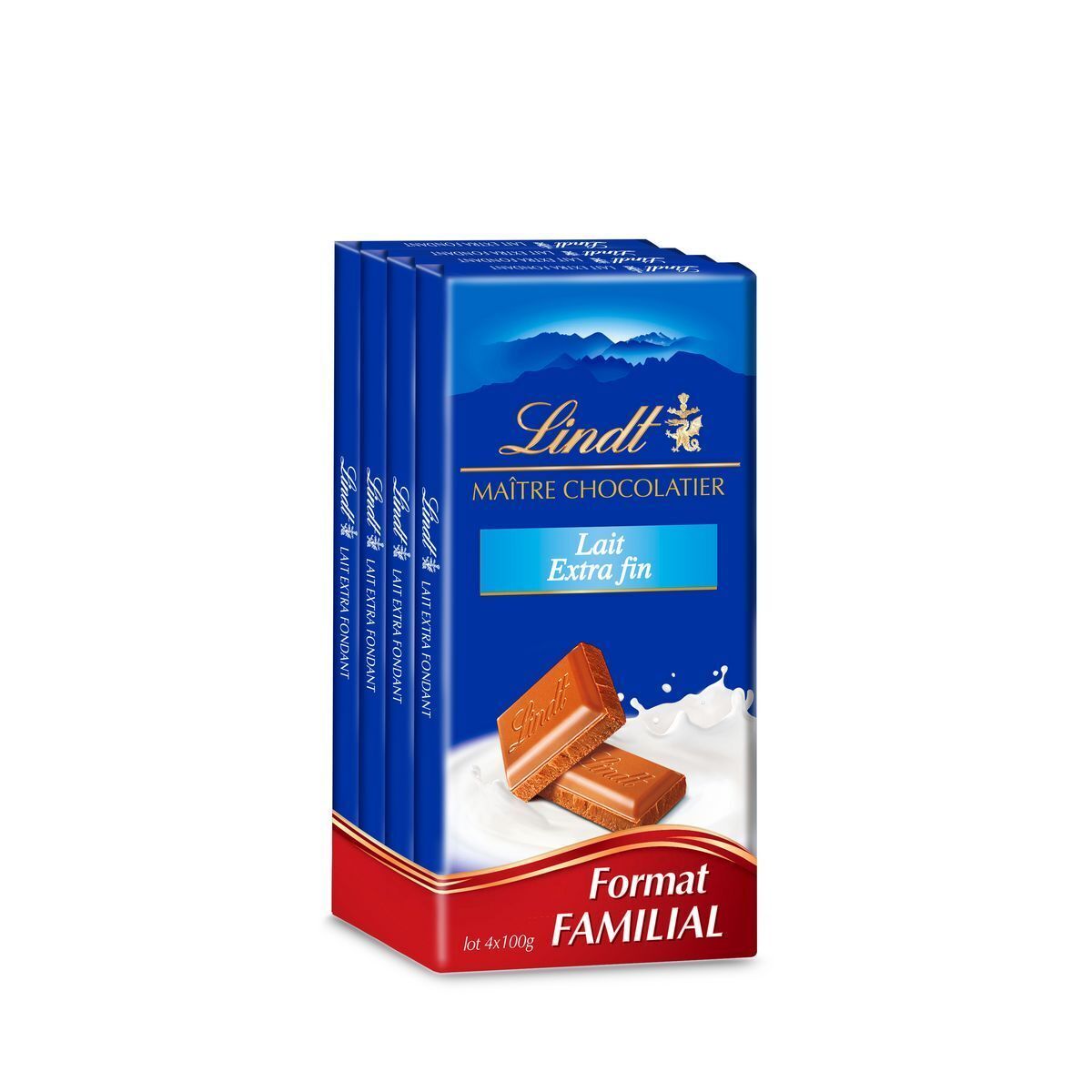 Auchan Tablettes de chocolat lait maître chocolatier offre