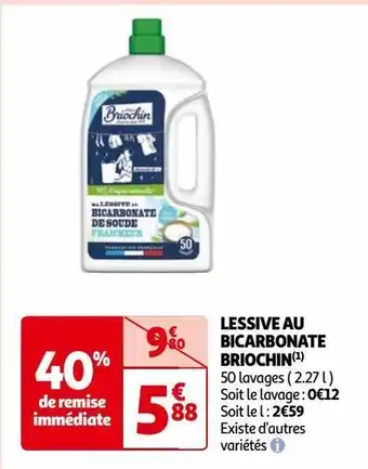 Auchan Lessive au bicarbonate briochin offre